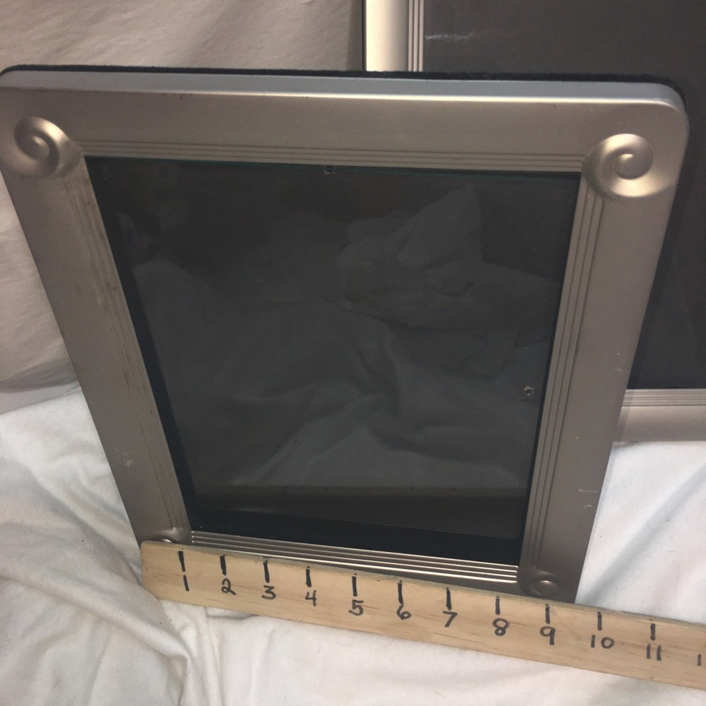 Silver Satin Art Deco Photo Frames Fetco Size 9.5 X 7.5 - Picture 14 of 15